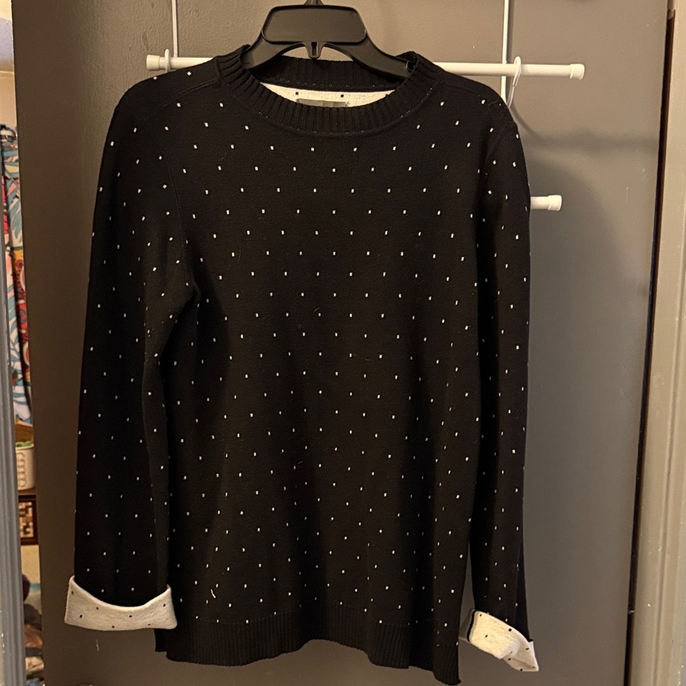 Michael Stars Black and White Knit Top